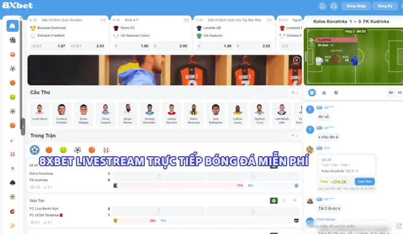 8XBET Website 8XBET livestream bóng đá miễn phí mỗi ngày